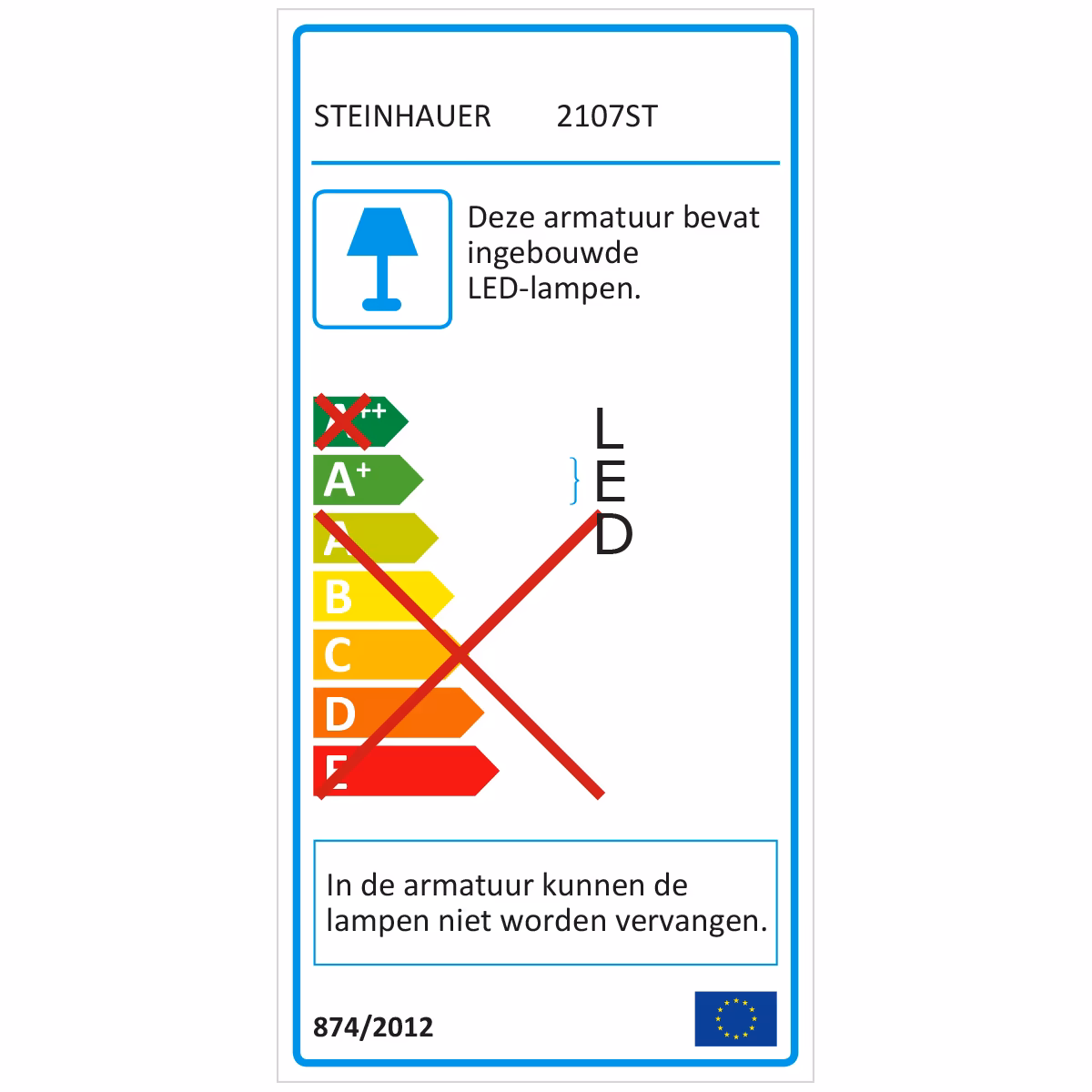 Vloerlamp 2-lichts LED leesarm knik, staal en wit, Zodiac LED, Steinhauer - Afbeelding 8