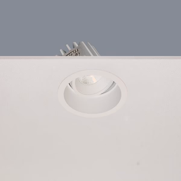 Inbouwspot wit “RIBS inbouwspot” rond LED 10W IP44 36º zonder driver – ARTDELIGHT - Afbeelding 2