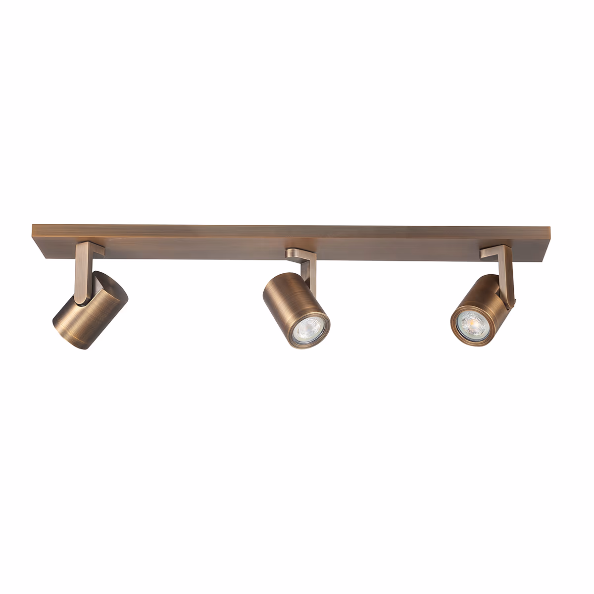 Leta spot 3 x GU10 LED balk Brons zonder lampen – HIGHLIGHT - Afbeelding 2