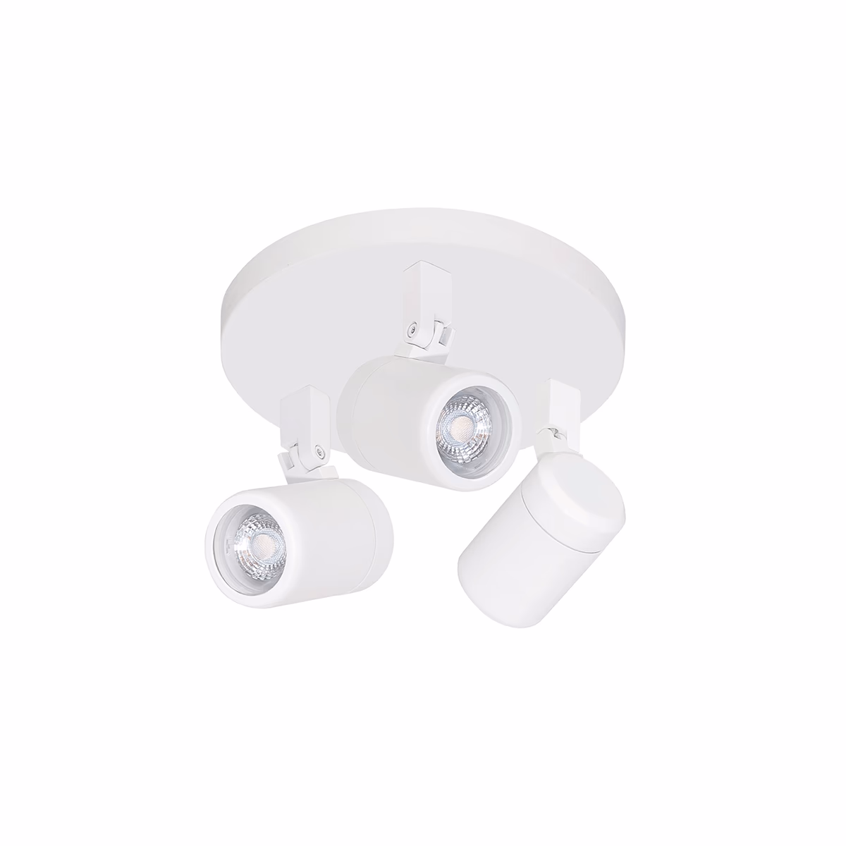 Rain spot 3-lichts GU10 LED rond IP44 Mat Wit zonder lampen – HIGHLIGHT - Afbeelding 2