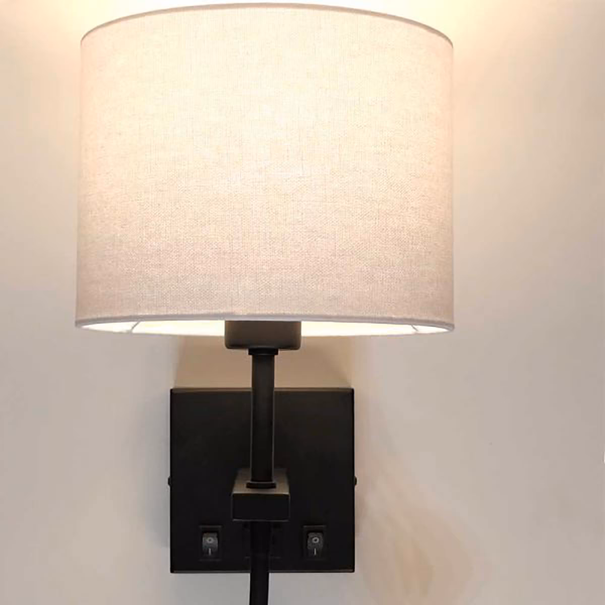 Wandlamp zwart 3W flex “Quad” USB incl. kap, ARTDELIGHT - Afbeelding 4