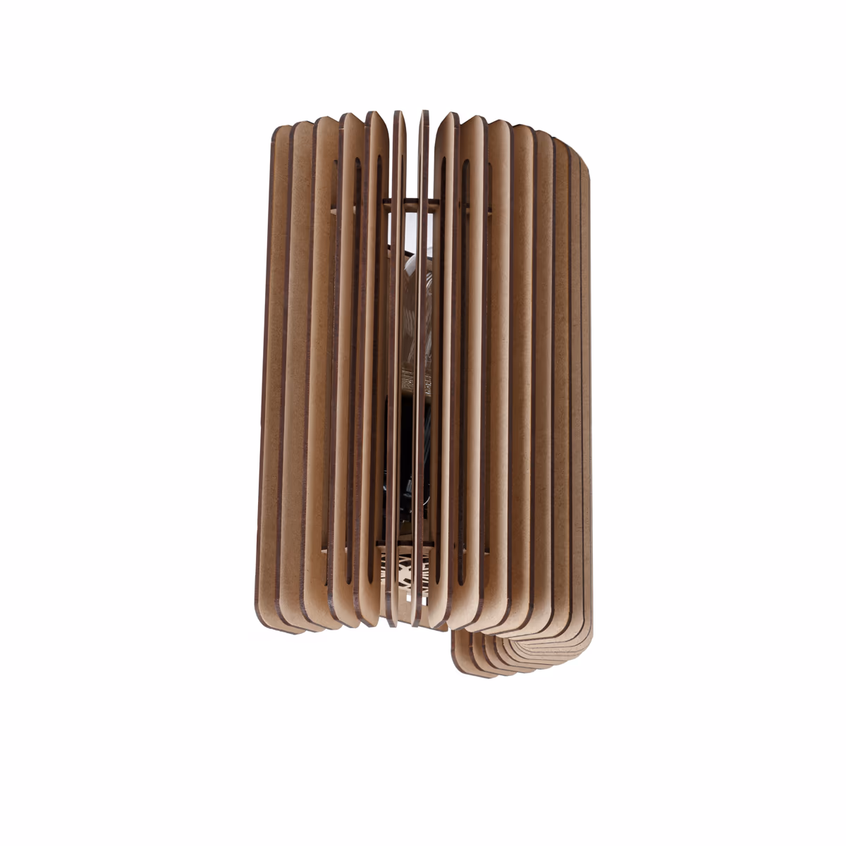 Wandlamp – Edge – 27cm – Naturel hout – BLIJ DESIGN - Afbeelding 2